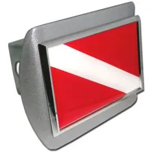Dive Flag Metal Hitch Covers Picture